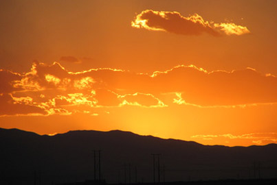 Sonnenaufgang bei Las Vegas